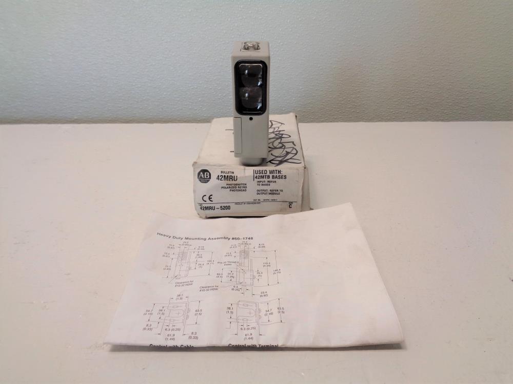 Allen Bradley Photoswitch Polarized Retro Photohead 42MRU-5200